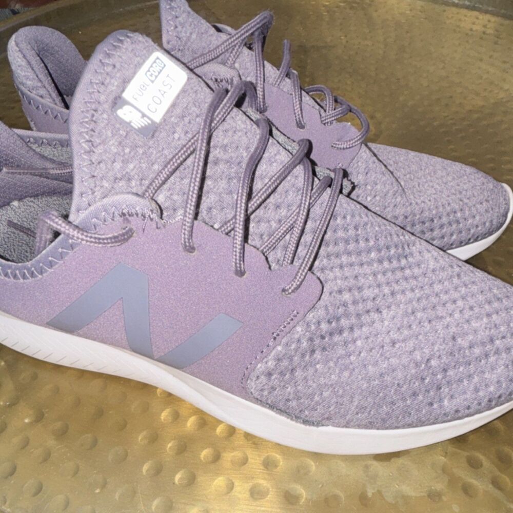 New Balance FuelCore Coast Purple Lace-Up Fabric Low Top Athletic Sneakers Men’s
